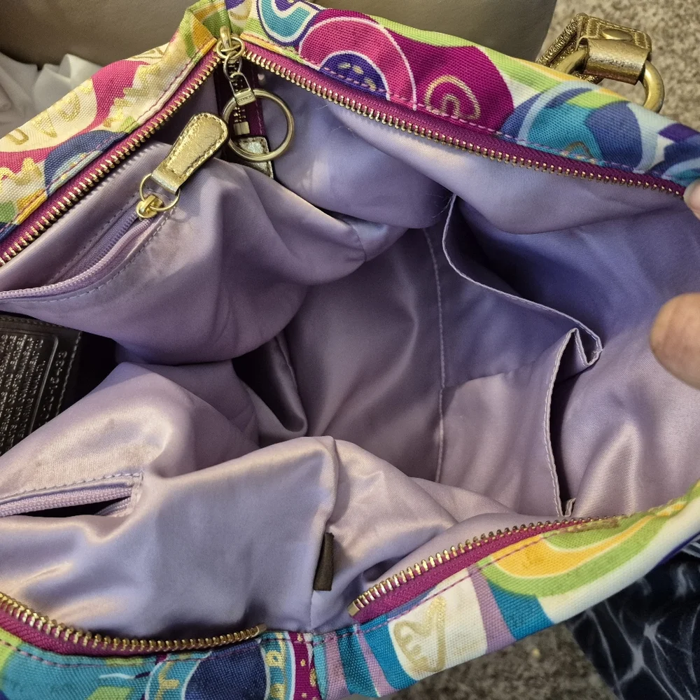 Coach Poppy Spotlight LIMITED Edition Women's Tote Bag EUC - Picture 13 of 16